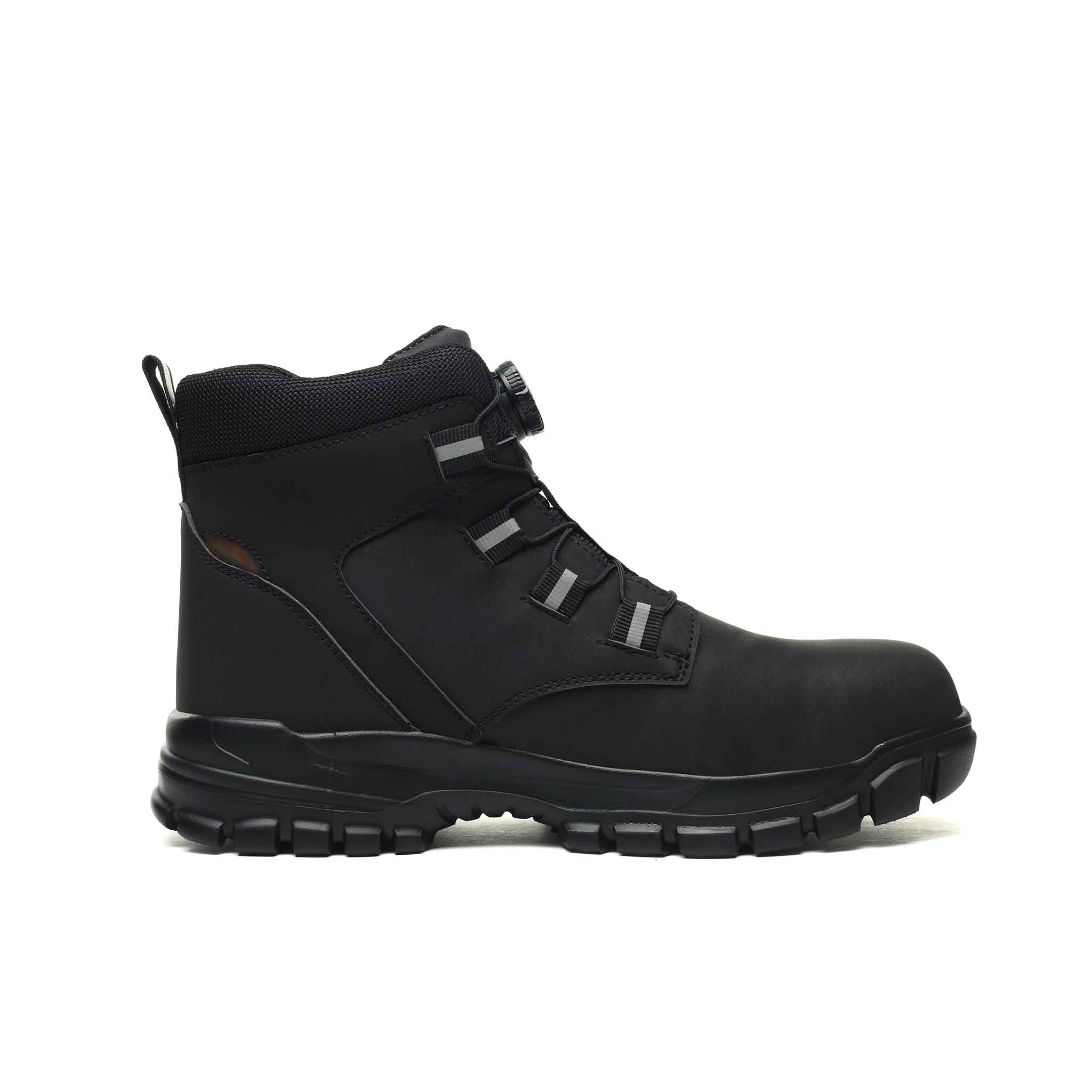 M?skie Wodoodporne Buty Robocze �C Ze Stalowym Podnoskiem I Systemem Sznurowania Na Guziki