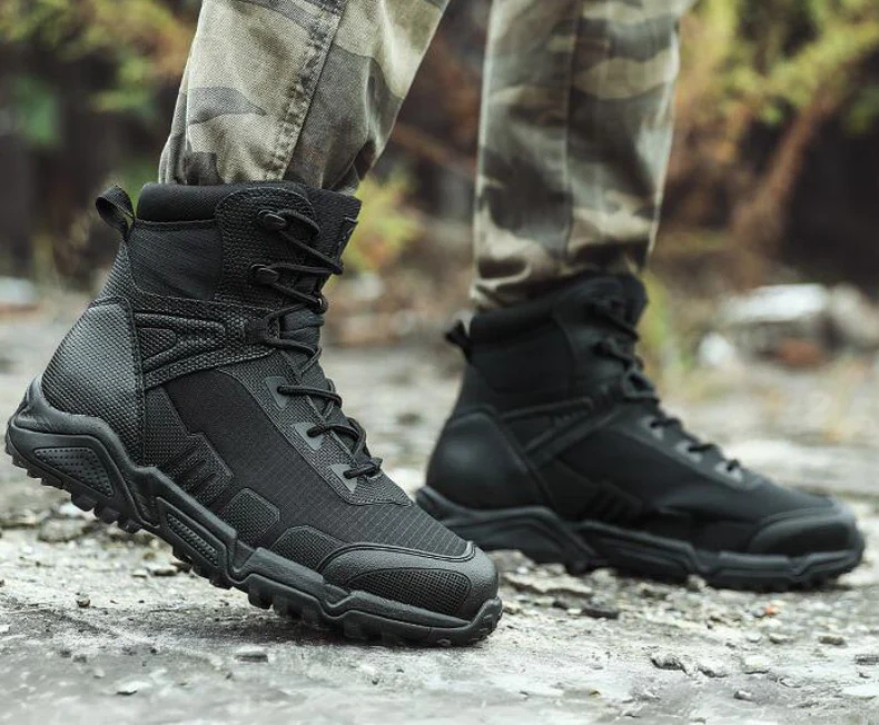 Buty m?skie ze sk��ry - stylowe obuwie casual z wysok? cholewk?