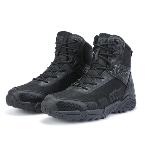 Buty m?skie ze sk��ry - stylowe obuwie casual z wysok? cholewk?