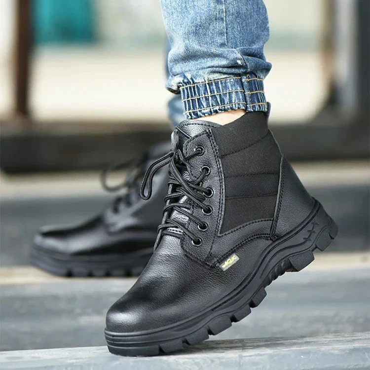 Buty robocze m?skie z kevlaru i stalowym noskiem - wodoodporne i lekkie