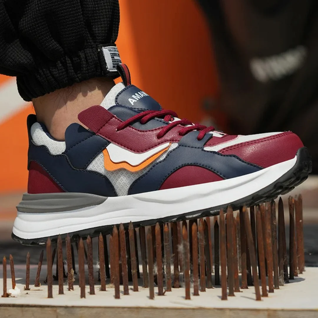 Buty robocze m?skie z noskiem stalowym - lekkie, oddychaj?ce i antypo?lizgowe