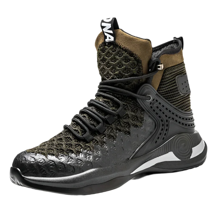 Buty ochronne m?skie z metalowym noskiem - lekkie, z przyczepn? i przewiewn? podeszw?