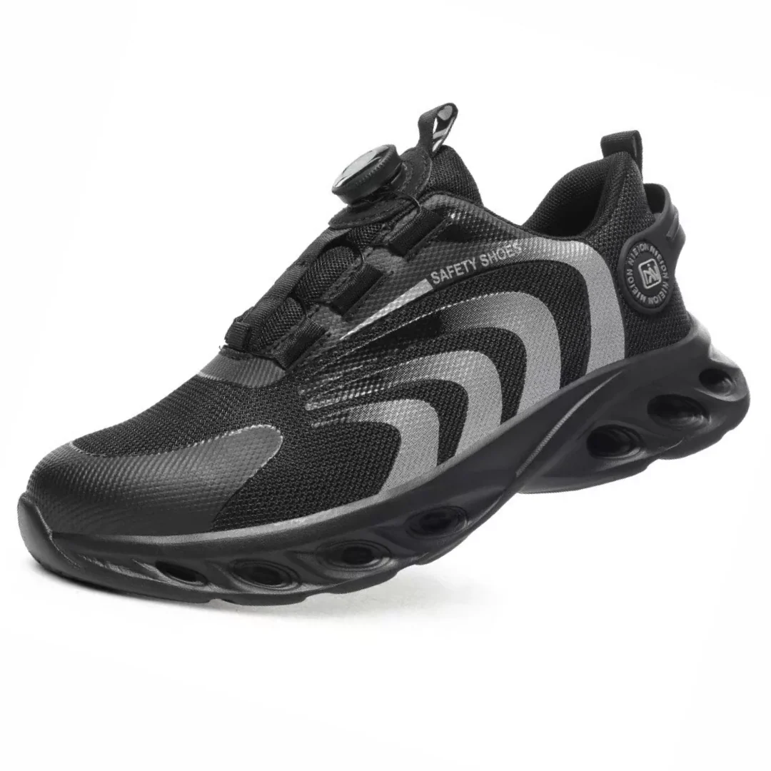 Buty robocze m?skie z noskiem stalowym i zapi?ciem obrotowym - wygodne i?bezpieczne