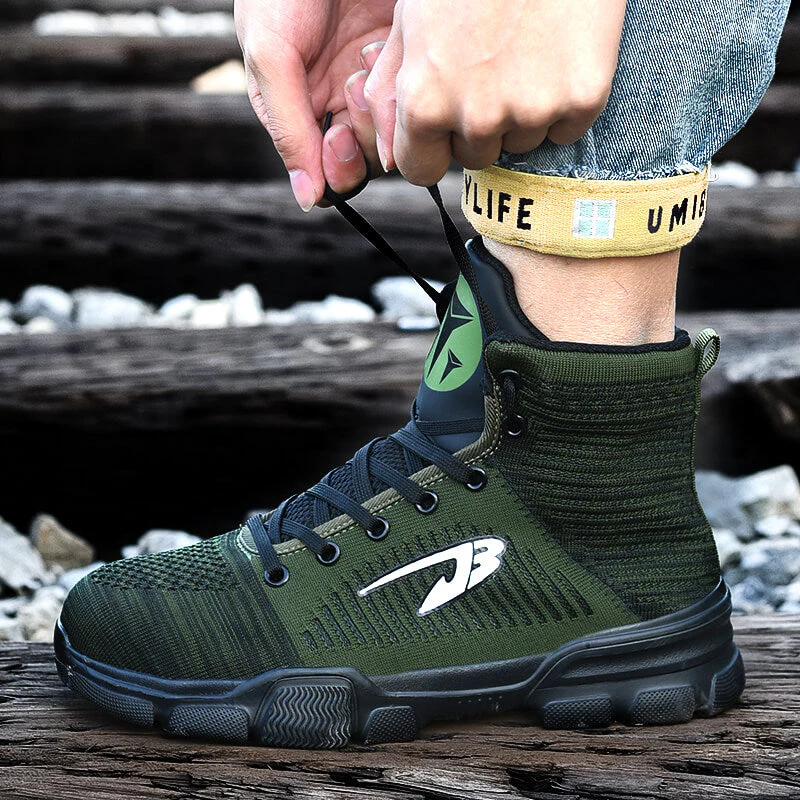 Lekkie Buty Za Kostk? S3 �C M?skie Buty Ze Stalowymi Noskami