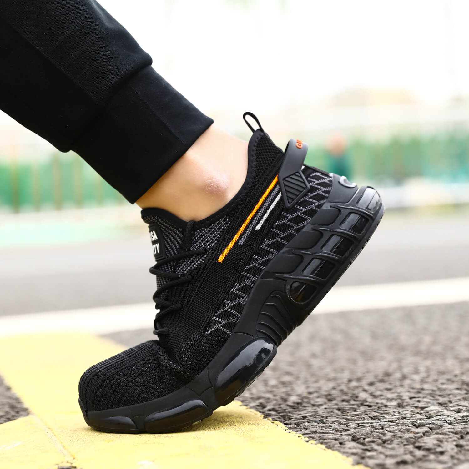 Oddychaj?ce, Lekkie Tenis��wki Robocze S3 Stalowy Palec