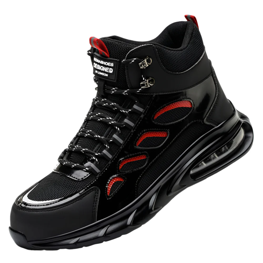 Buty robocze m?skie z kevlarow? wk?adk? i stalowym noskiem - lekkie i oddychaj?ce