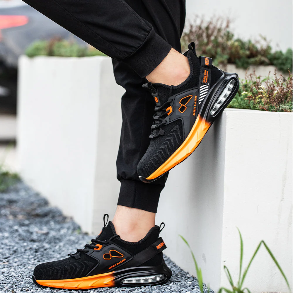 Buty robocze z podnoskiem stalowym dla m??czyzn - lekkie i antypo?lizgowe