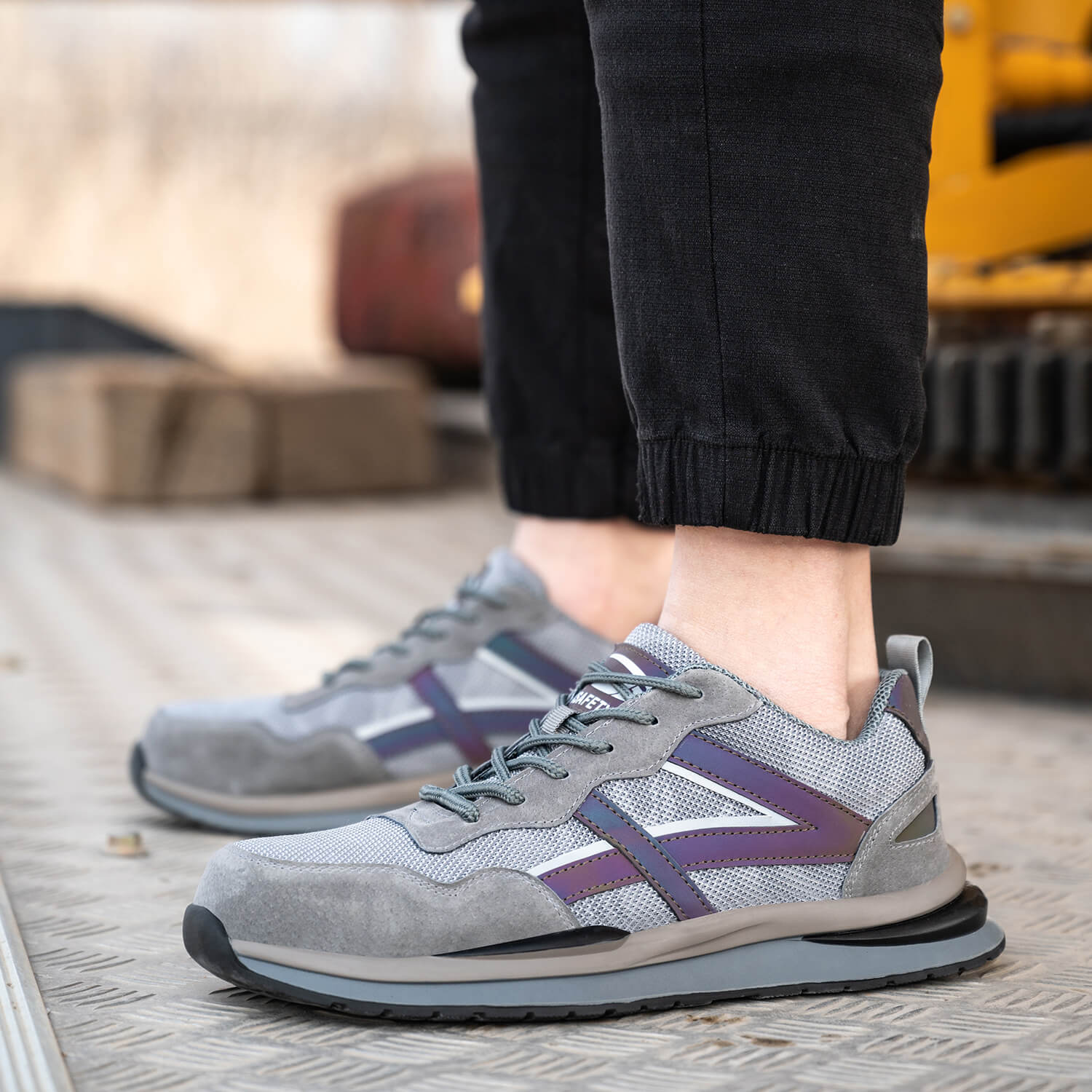 Oddychaj?ce Buty Robocze S3 Stalowy Palec Dla M??czyzn