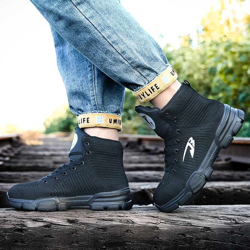 Lekkie Buty Za Kostk? S3 �C M?skie Buty Ze Stalowymi Noskami