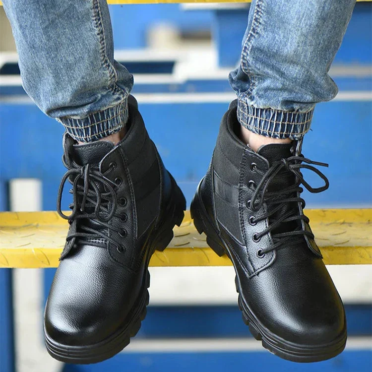 Buty robocze m?skie z kevlaru i stalowym noskiem - wodoodporne i lekkie