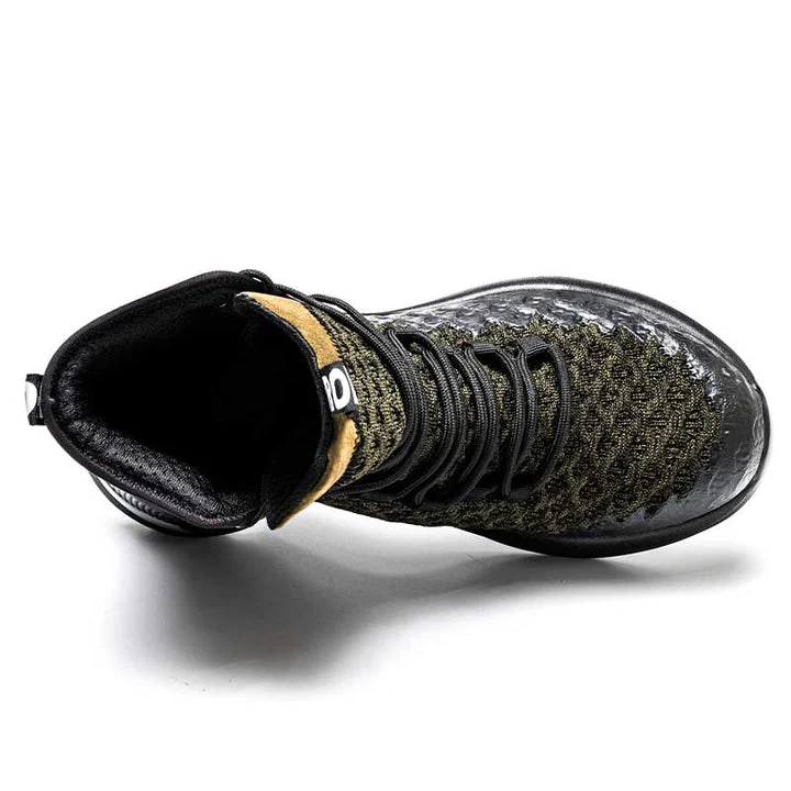 Buty ochronne m?skie z metalowym noskiem - lekkie, z przyczepn? i przewiewn? podeszw?