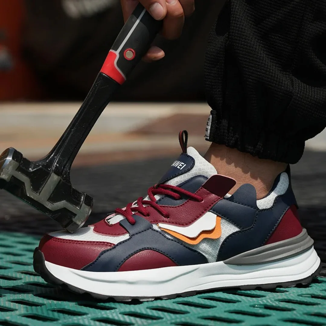 Buty robocze m?skie z noskiem stalowym - lekkie, oddychaj?ce i antypo?lizgowe