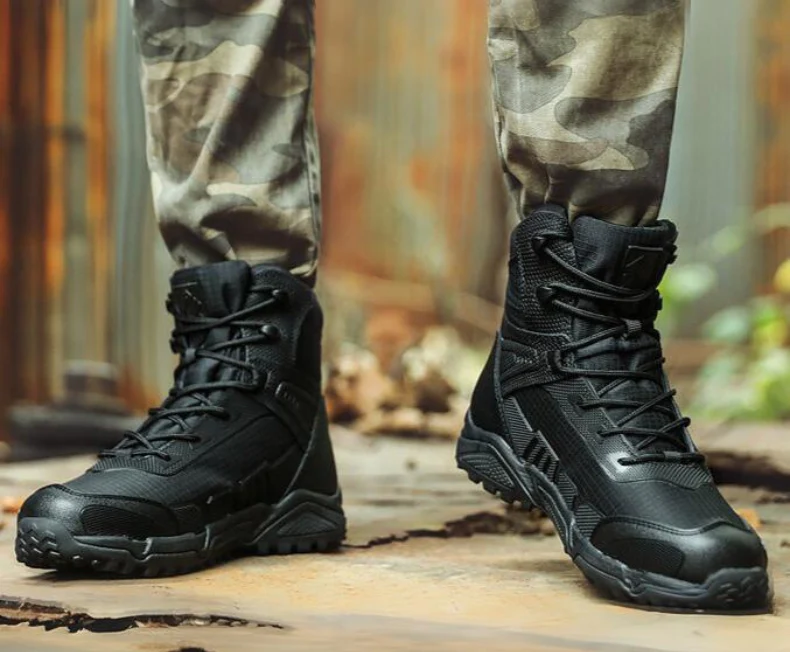 Buty m?skie ze sk��ry - stylowe obuwie casual z wysok? cholewk?