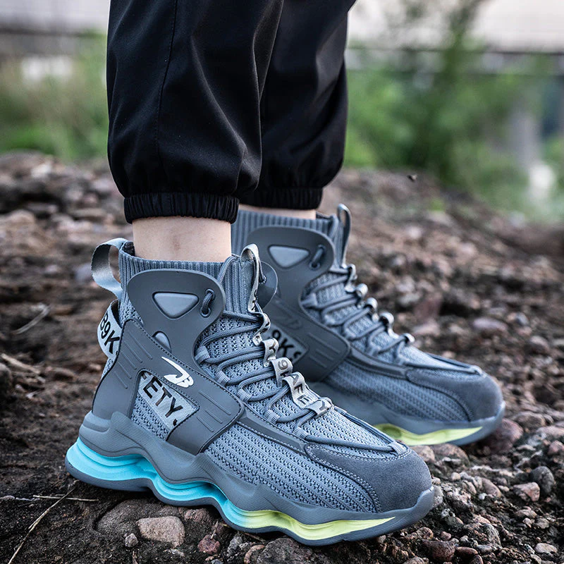 Buty robocze m?skie z kevlarow? podeszw? i stalowym noskiem - oddychaj?ce