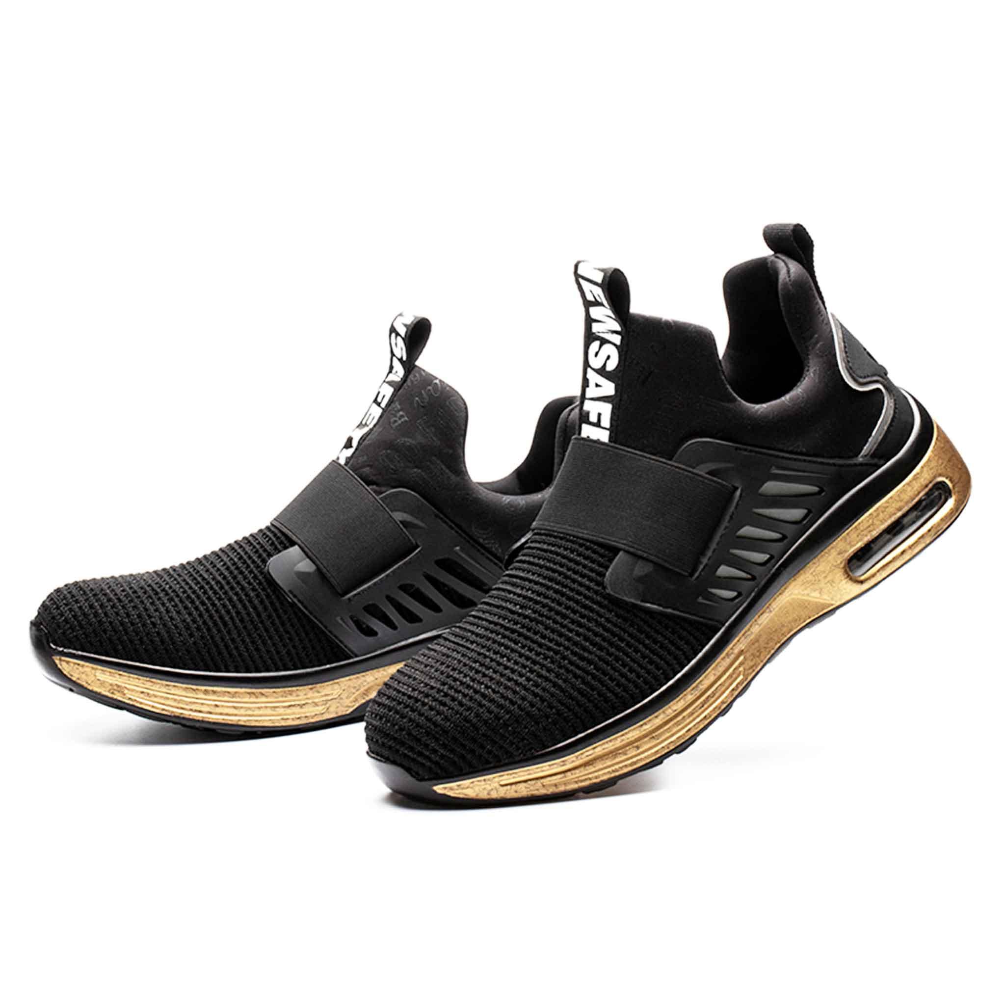 S3 Buty Sportowe ze Stalowym Noskiem M?skie - Model z Poduszk? Powietrzn?