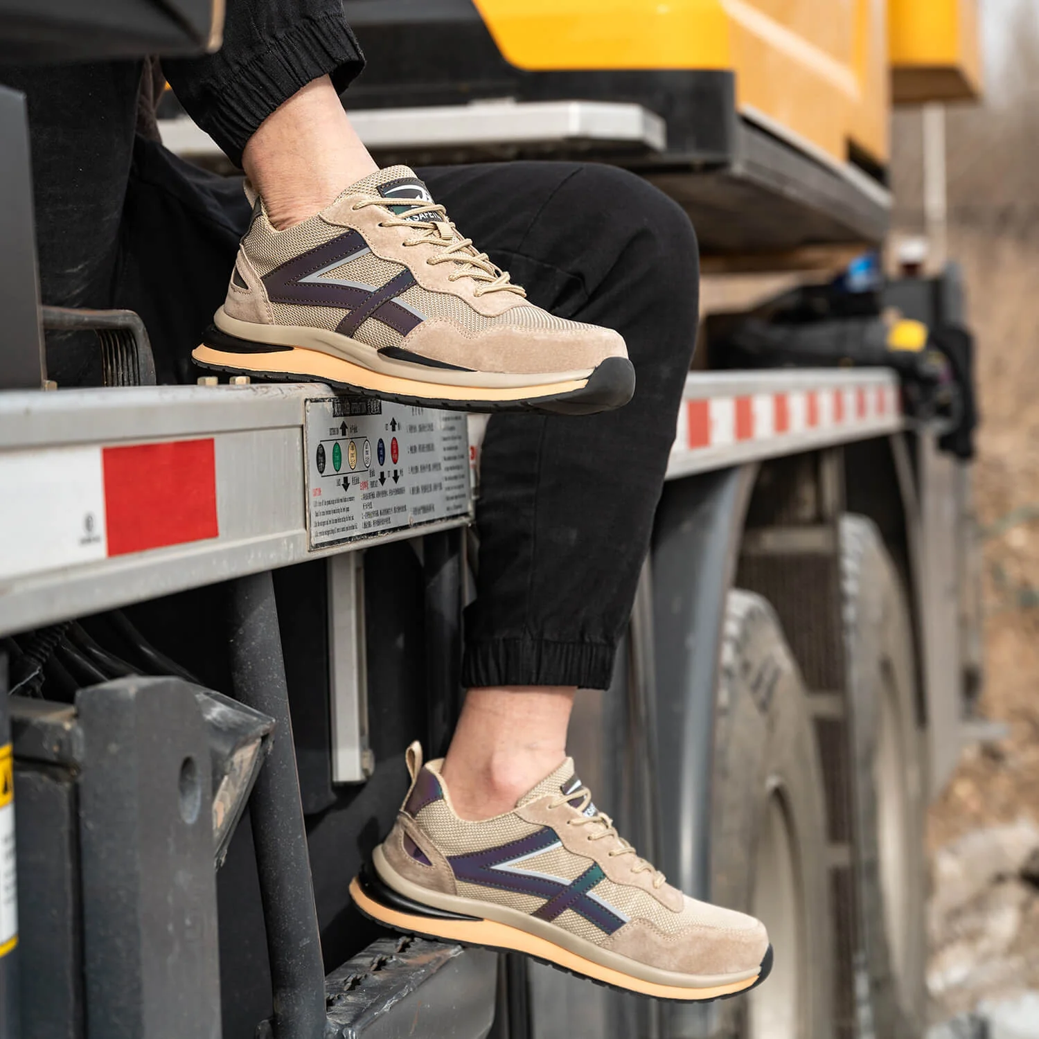 Oddychaj?ce Buty Robocze S3 Stalowy Palec Dla M??czyzn