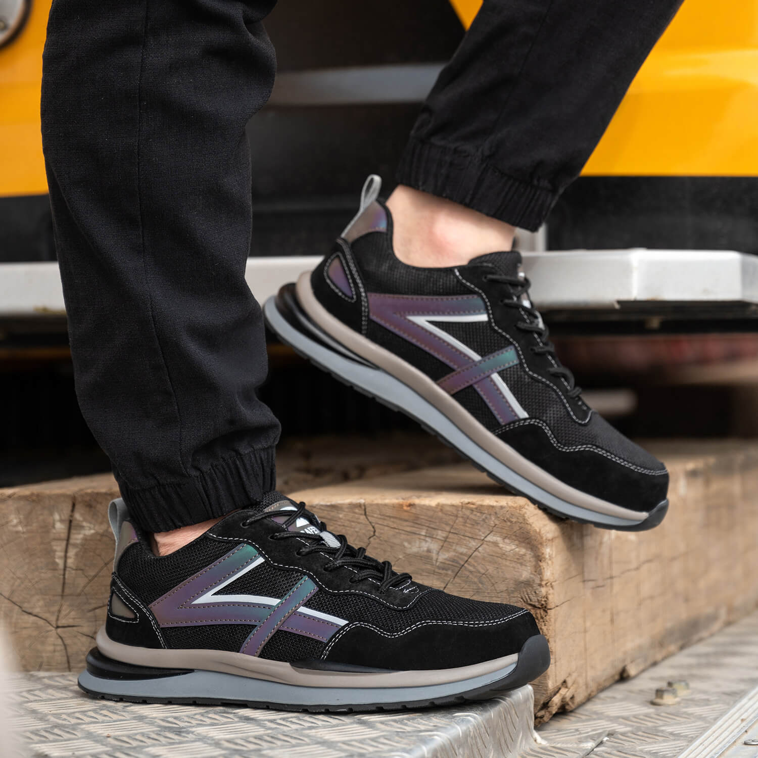 Oddychaj?ce Buty Robocze S3 Stalowy Palec Dla M??czyzn