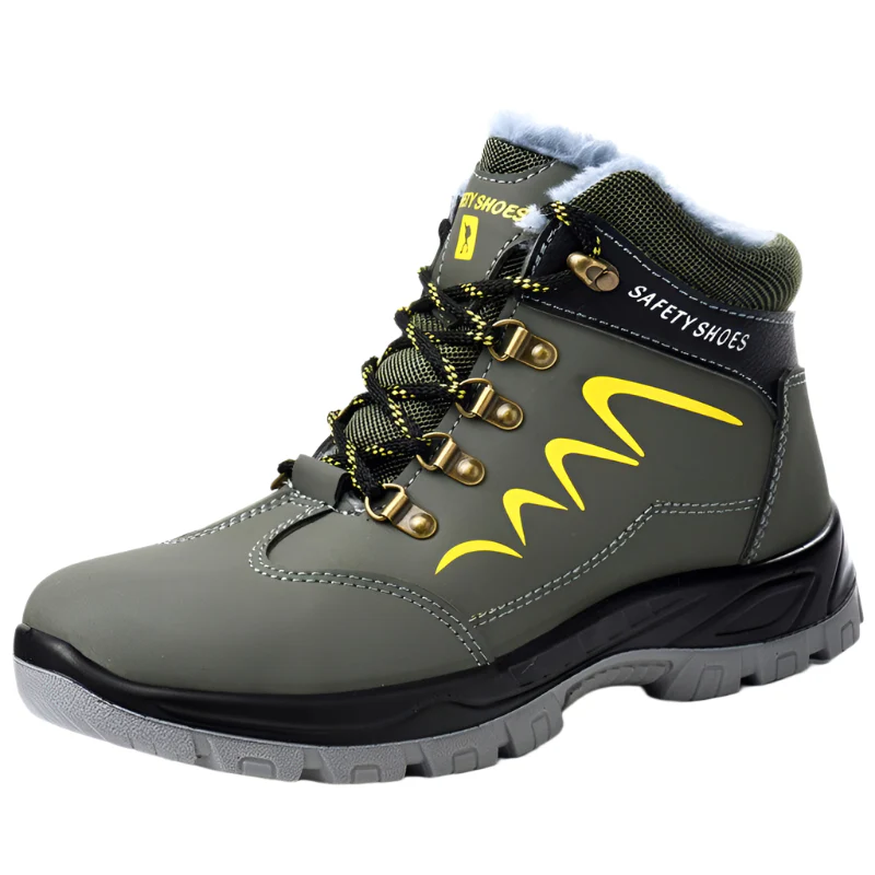 Buty robocze m?skie sk��rzane z kevlarow? podeszw? - wodoodporne i BHP