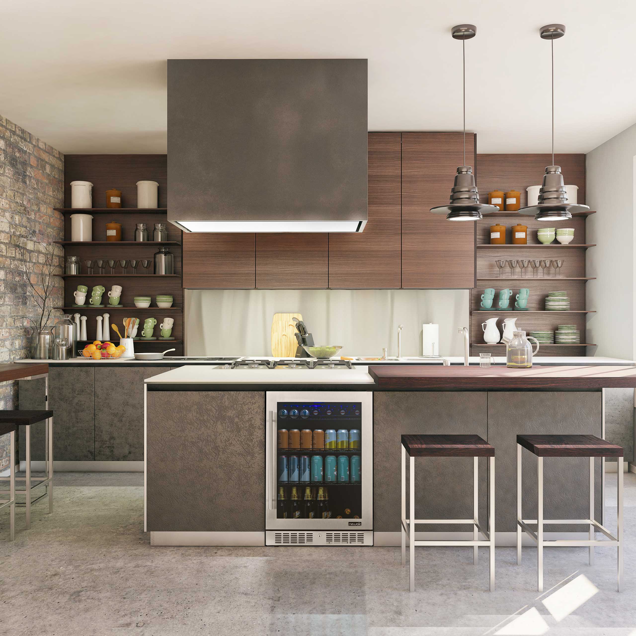 2025 Newair® Refrigerador de Bebidas Empotrable en Acero Inoxidable – 224 Latas – 24
