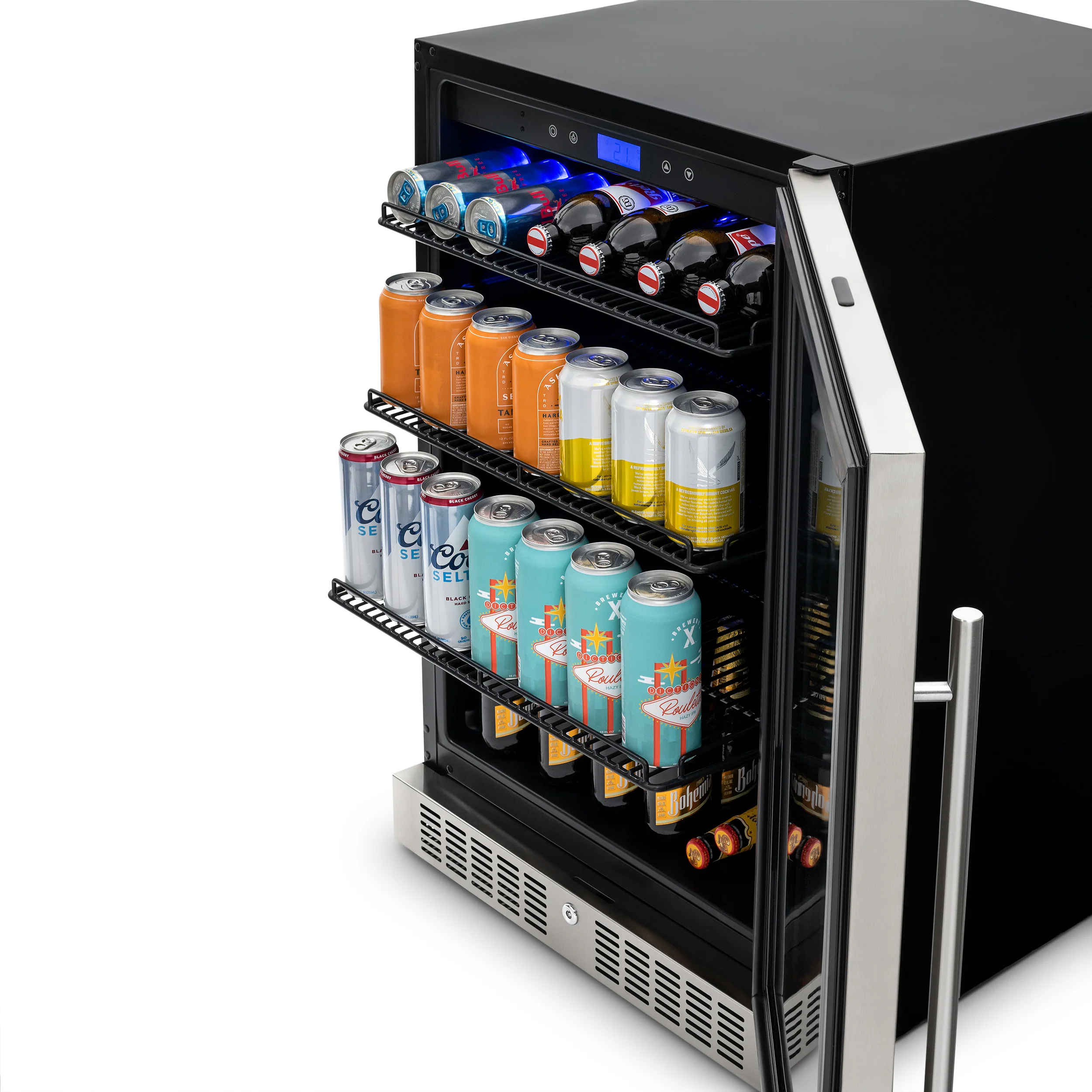 2025 Newair® Refrigerador de Bebidas Empotrable en Acero Inoxidable – 224 Latas – 24