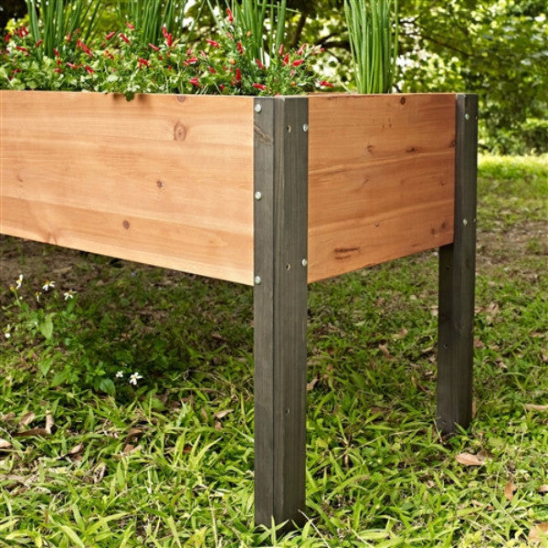 Jardinera Elevada para Exteriores – Huerto Urbano de Madera 70 x 24 x 29 pulgadas de Alto