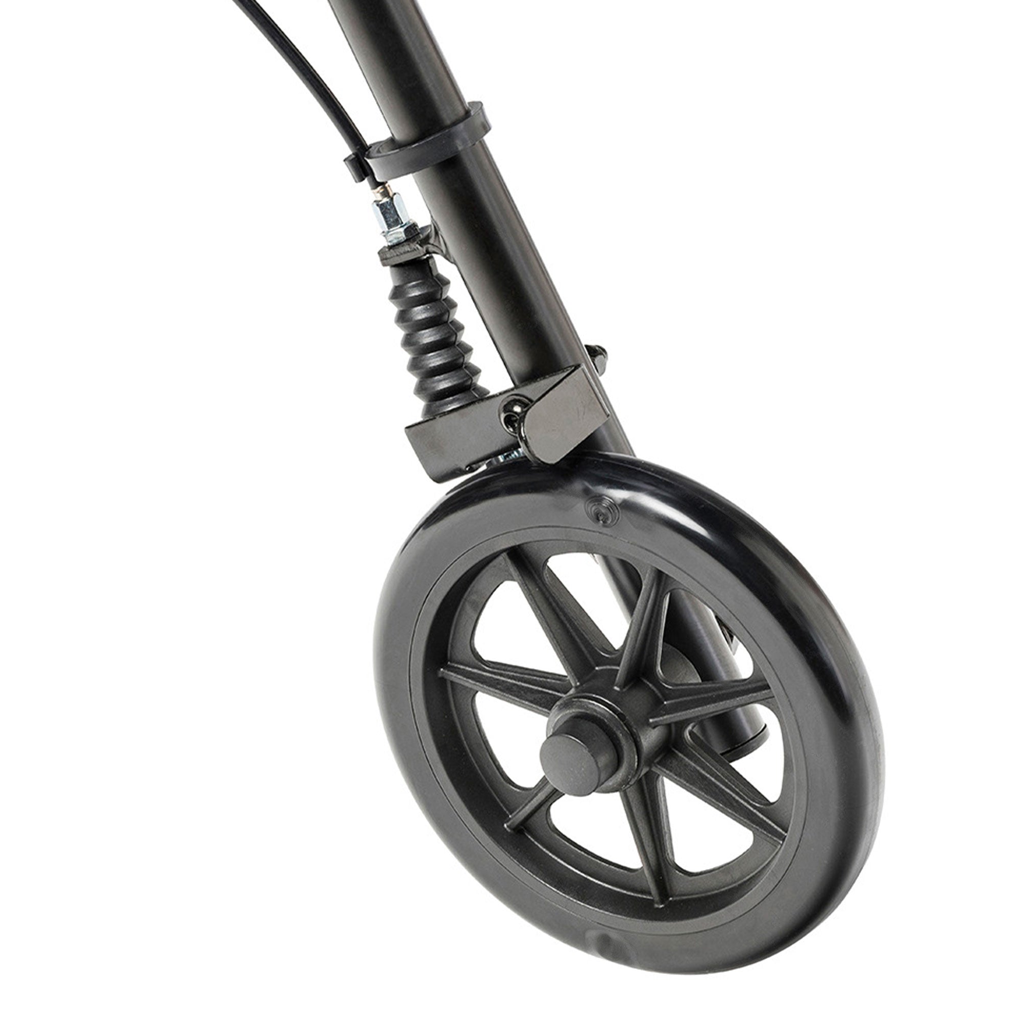 2025 Andador de altura ajustable en aluminio con ruedas de 15 cm, rojo – Drive Medical