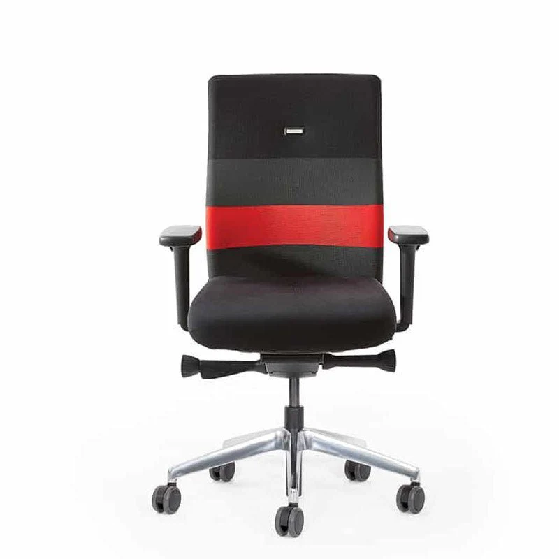 2025 Silla de Oficina Ergonómica Agilis AG10 EL SALVADOR DE ESPALDA con Bandas de Colores – Configurable