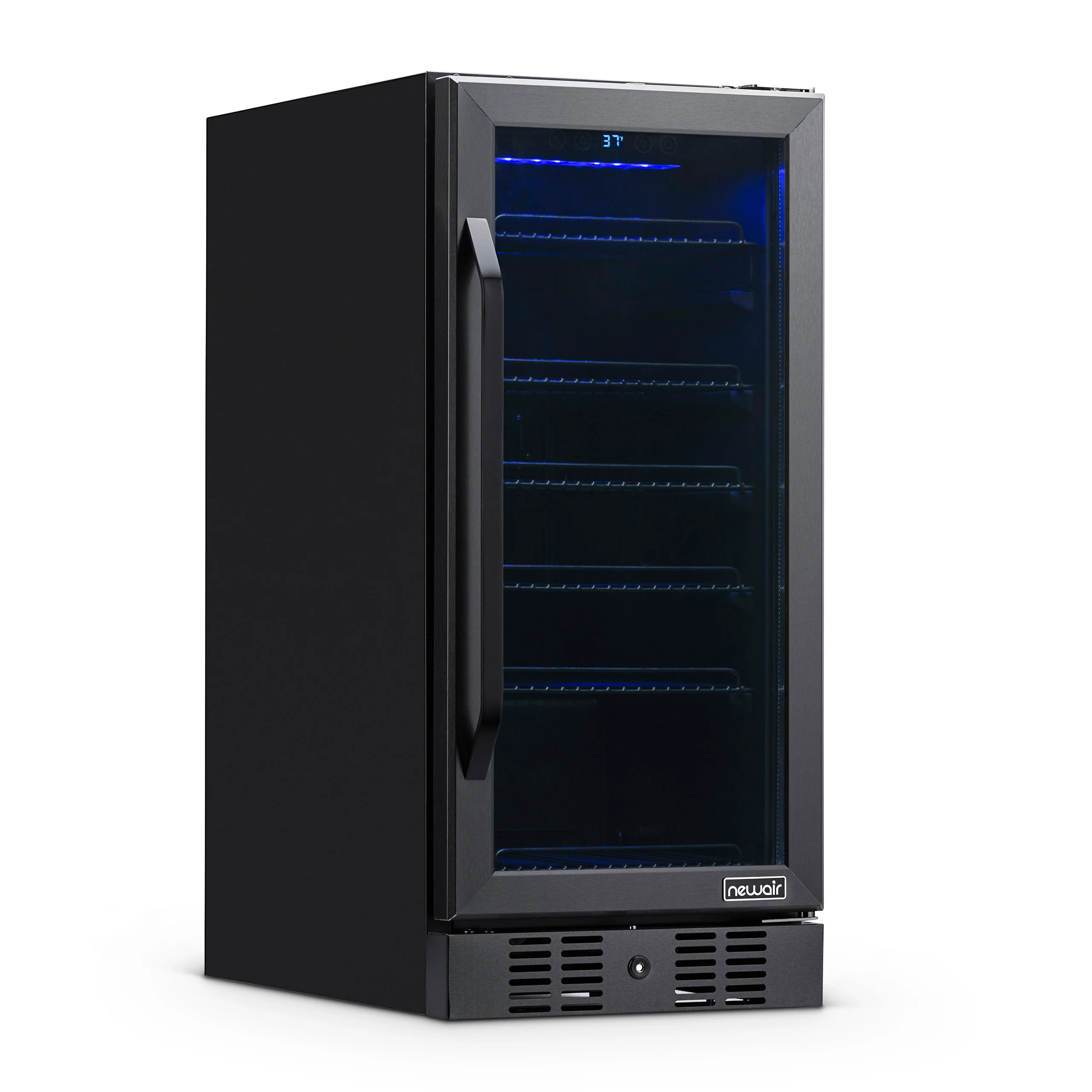 2025 Newair® Refrigerador Empotrable Negro para Bebidas – 96 Latas – 15 Pulgadas