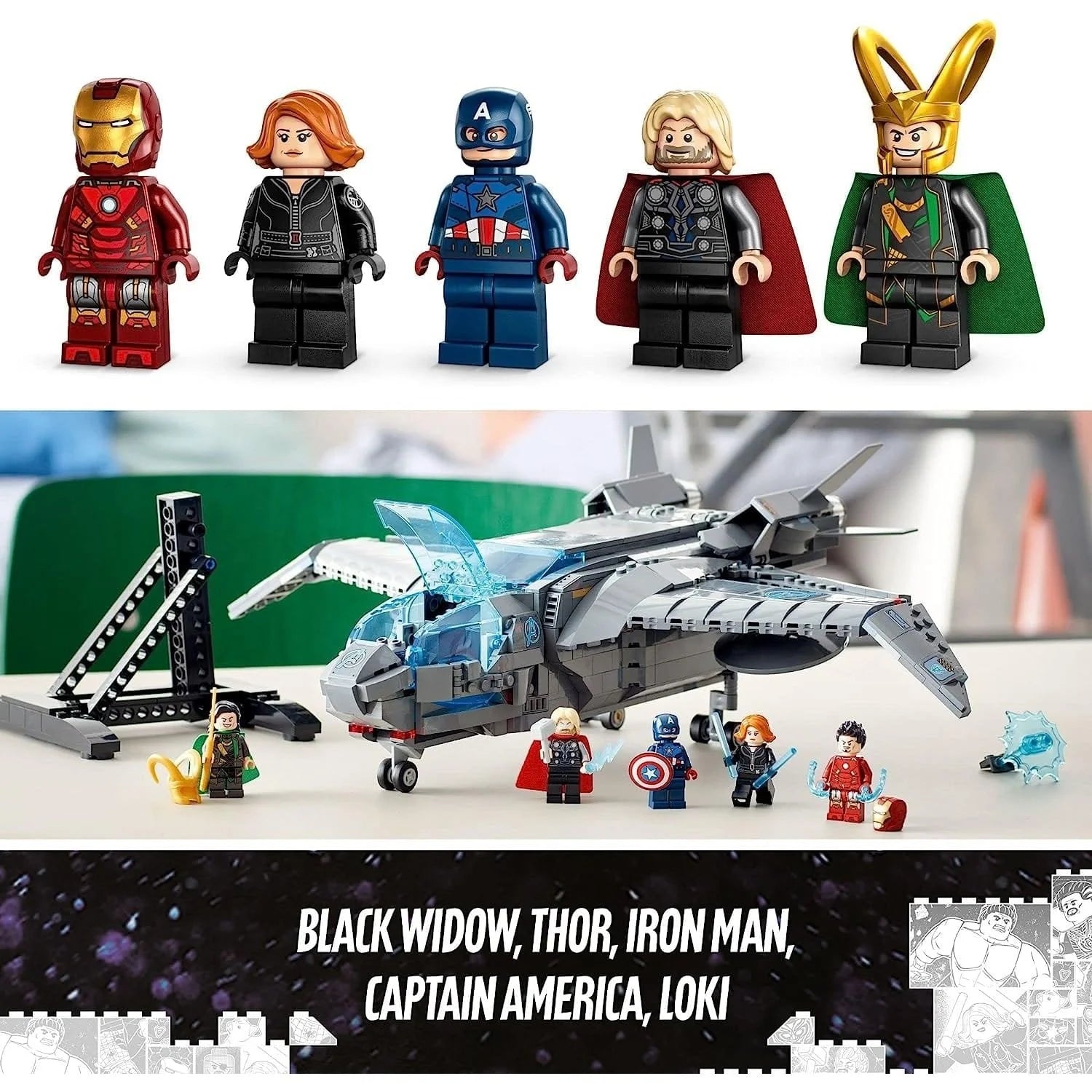 Lego Marvel Los Vengadores Quinjet 76248