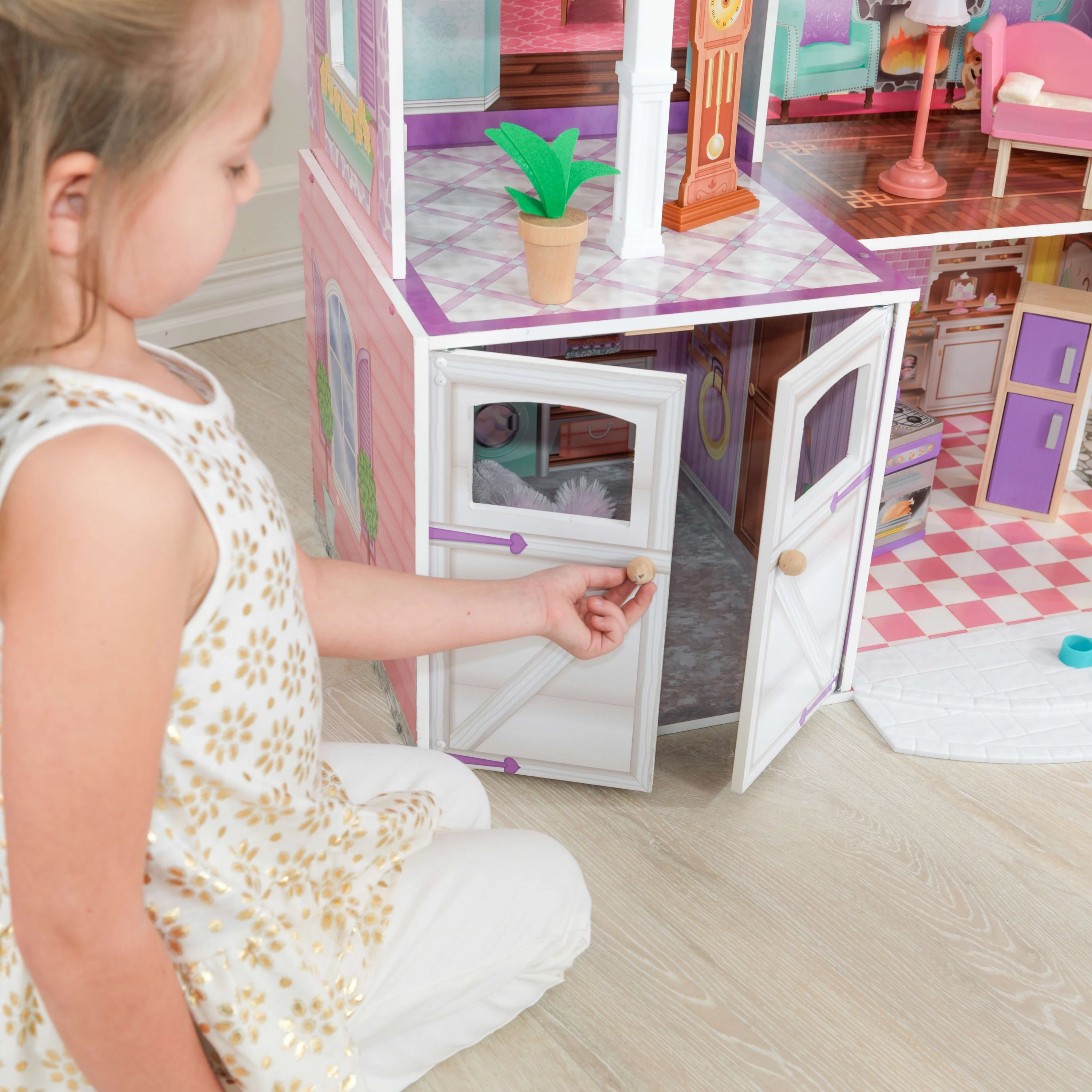 Casa de Muñecas KidKraft Country Estate de Madera con 31 Accesorios
