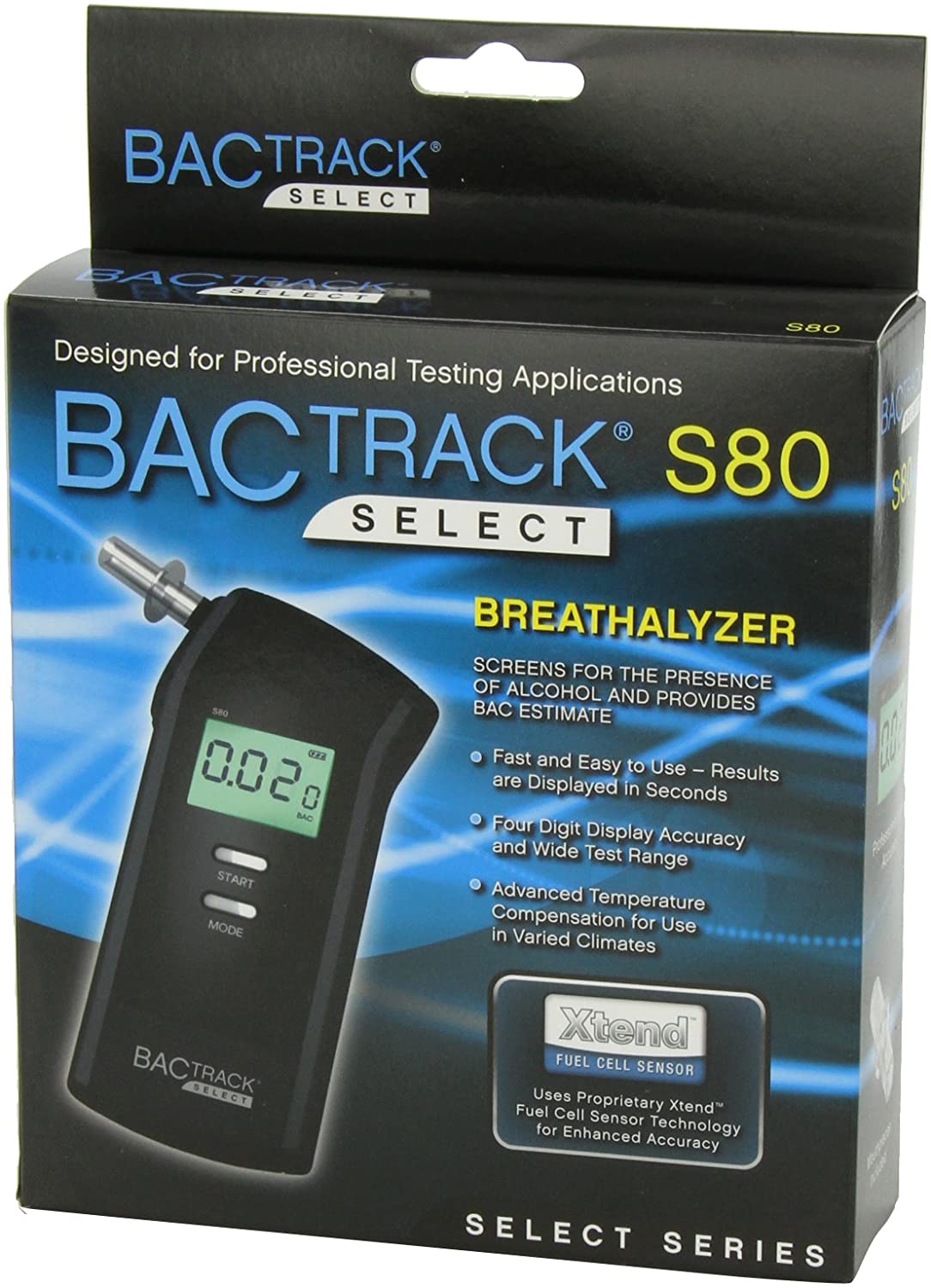 BACtrack S80 Alcoholímetro | Probador Portátil de Alcohol en el Aliento para Uso Personal y Profesional