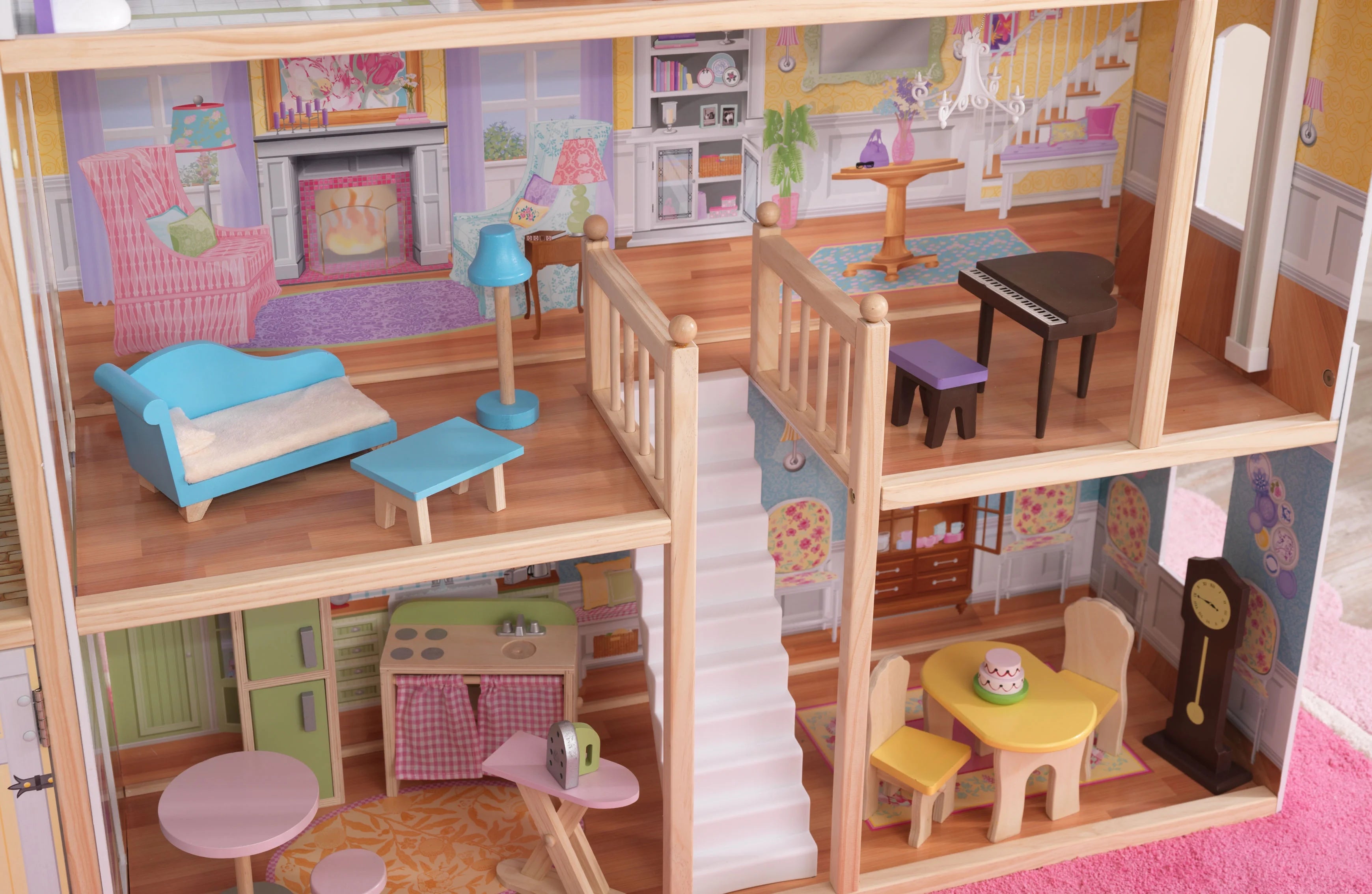 Casa de Muñecas de Madera KidKraft Majestic Mansion con 34 Accesorios
