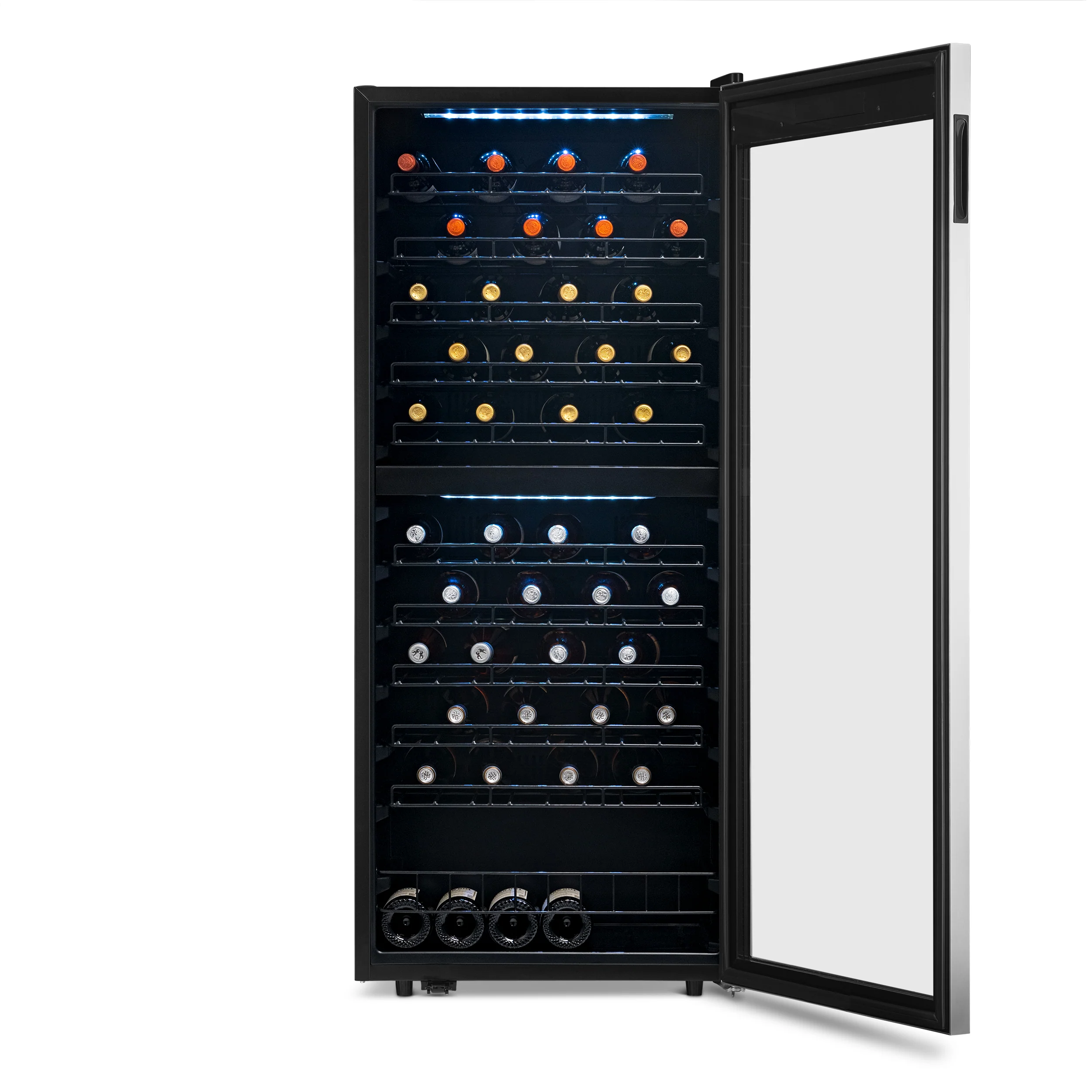 2025 Refrigerador de Vinos Independiente Newair® de Acero Inoxidable – 98 Botellas – 23
