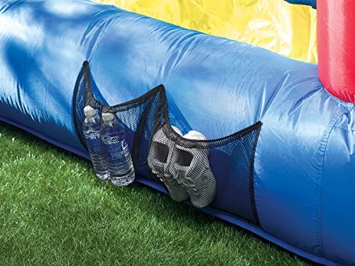 Little Tikes Jump 'n Slide Bouncer - Casa Inflable Saltarina Plus Soplador de Alta Resistencia con GFCI, Estacas