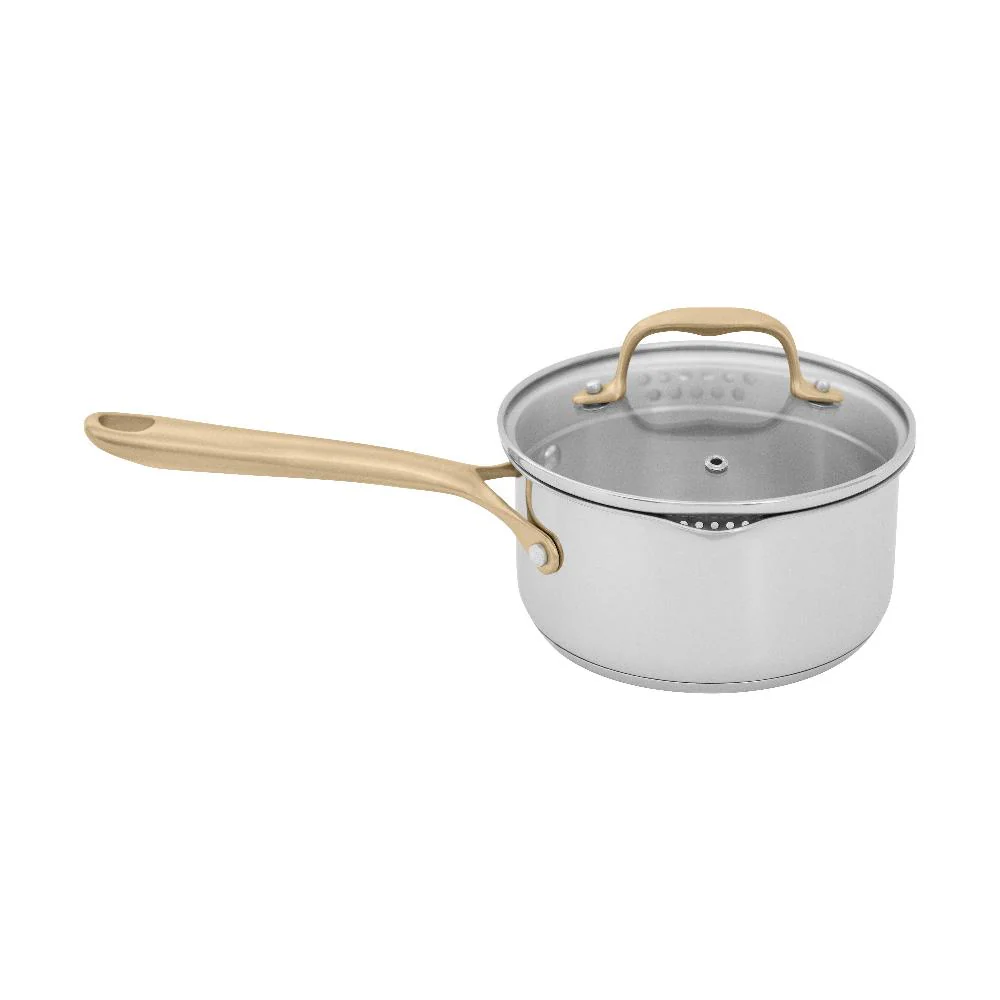 Set de Cocina de 10 Piezas No Tóxico en Acero Inoxidable con 3 Piezas de Cerámica Antiadherente ZLINE (CWSETL-NS-10)