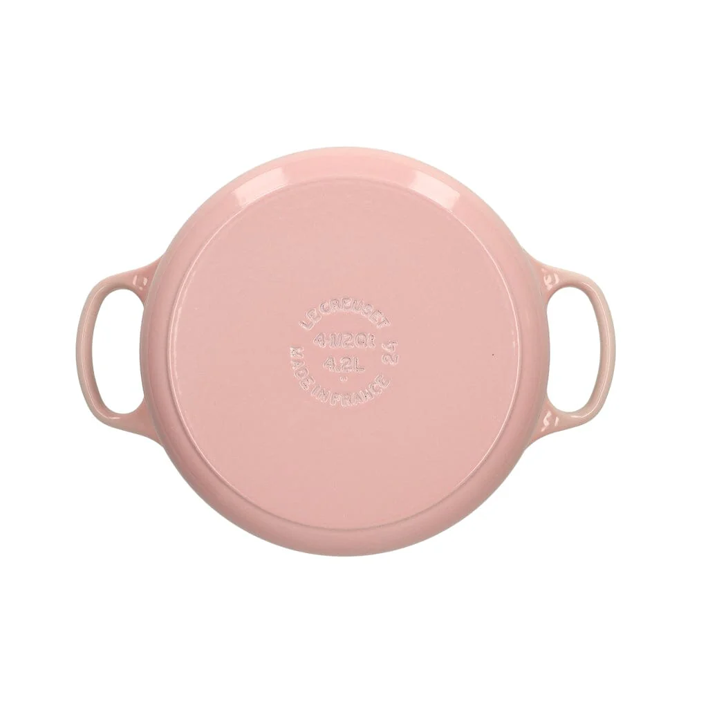 2025 Le Creuset - Sartén para asar / guisar Signature redonda rosa concha 24 cm 4,2 l