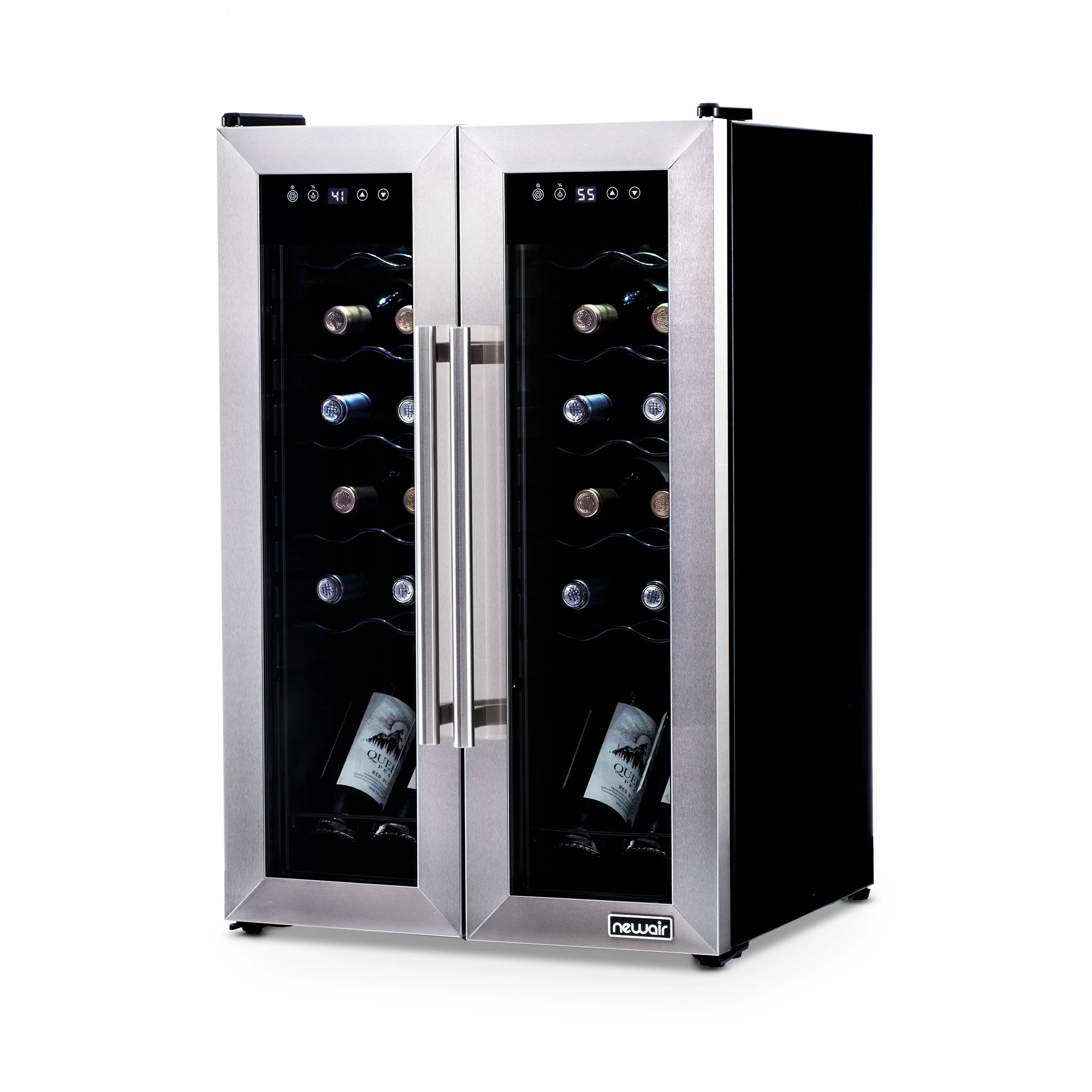2025 Refrigerador de Vinos Independiente Newair® de Acero Inoxidable – 24 Botellas – 20