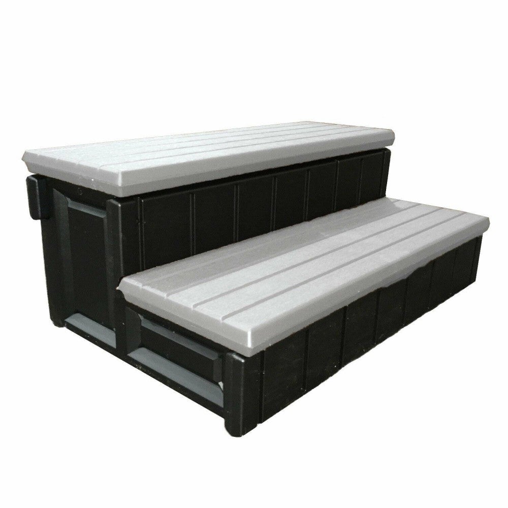 Leisure Accents Escalones con Compartimento de Almacenamiento para Jacuzzi de Patio de 36 Pulgadas
