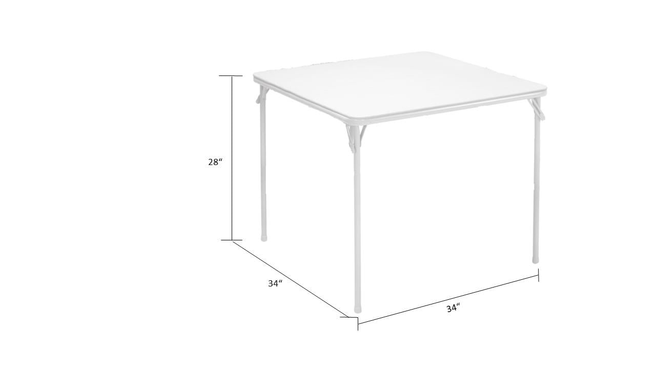 2025 Juego de comedor plegable de 5 piezas COSCO con mesa de cartas y 4 sillas acolchadas de tela, color beige