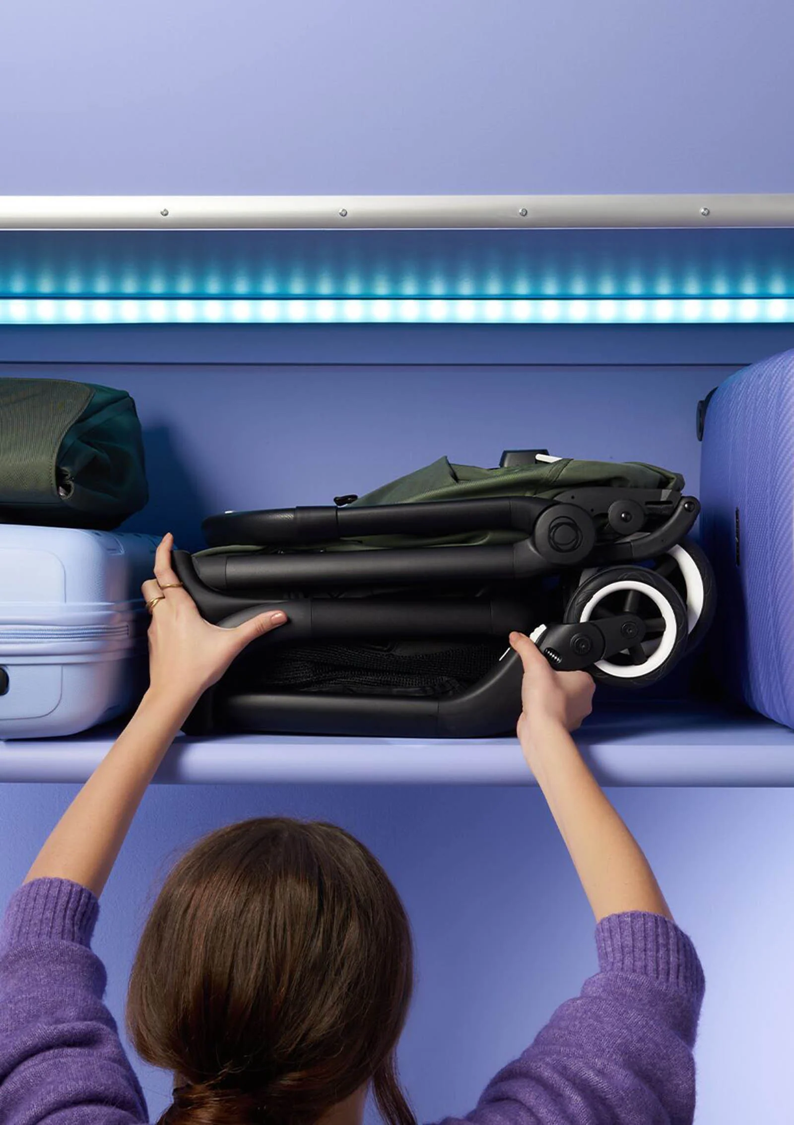 2025 Cochecito Butterfly Negro / Negro Medianoche