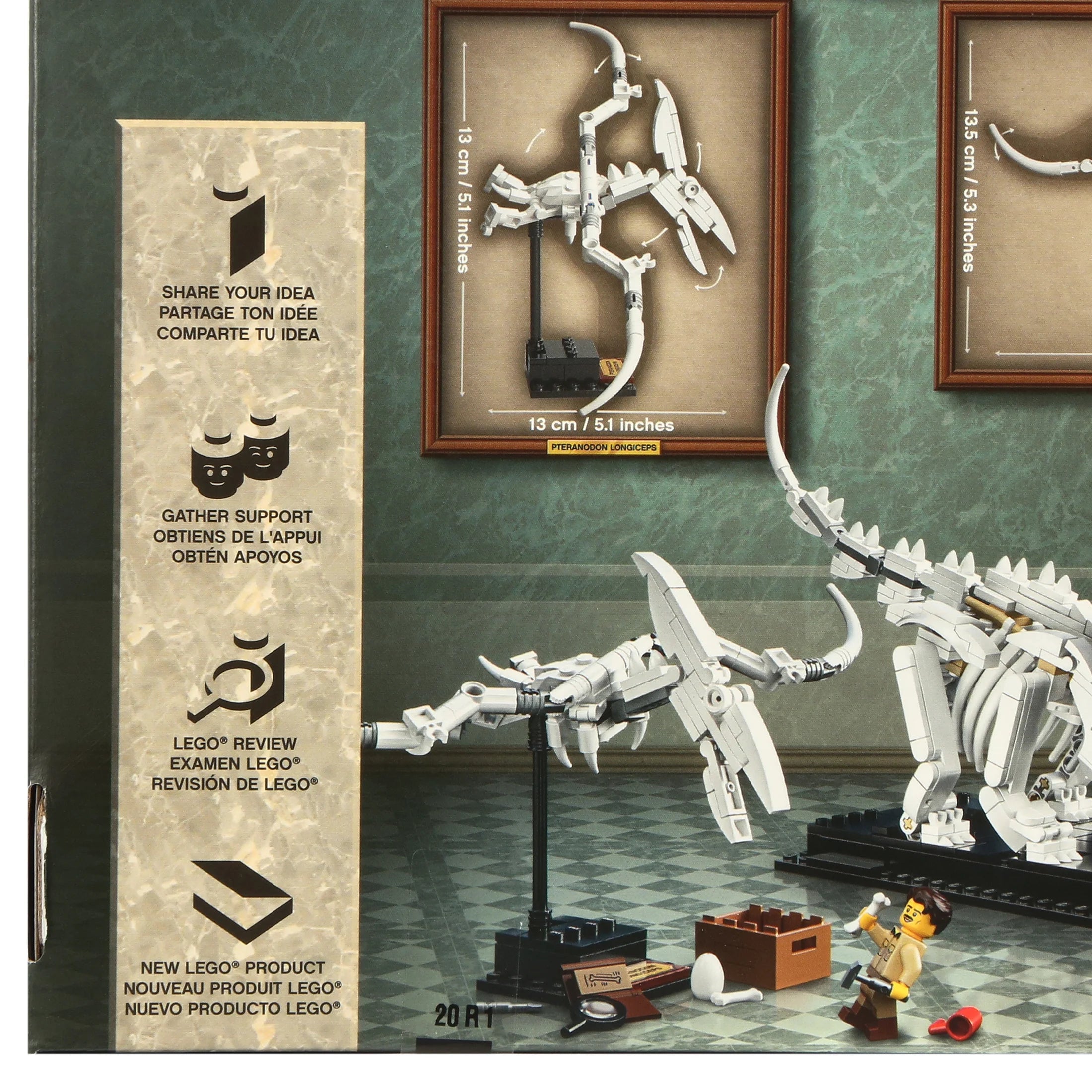 LEGO Ideas 21320 Fósiles de Dinosaurios – Set de Construcción (910 Piezas)