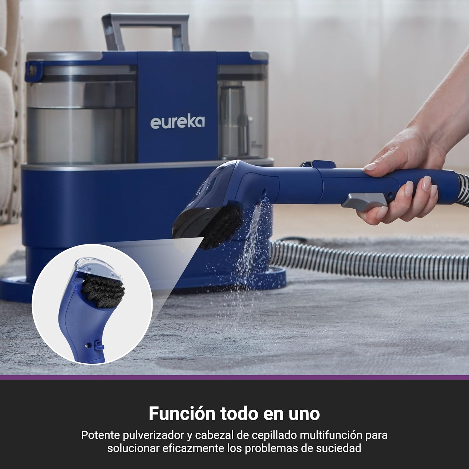 Aspiradora Eureka NEY100 para Alfombras y Tapicería | Limpiador Multi-Superficie con Depósito de 1.5L