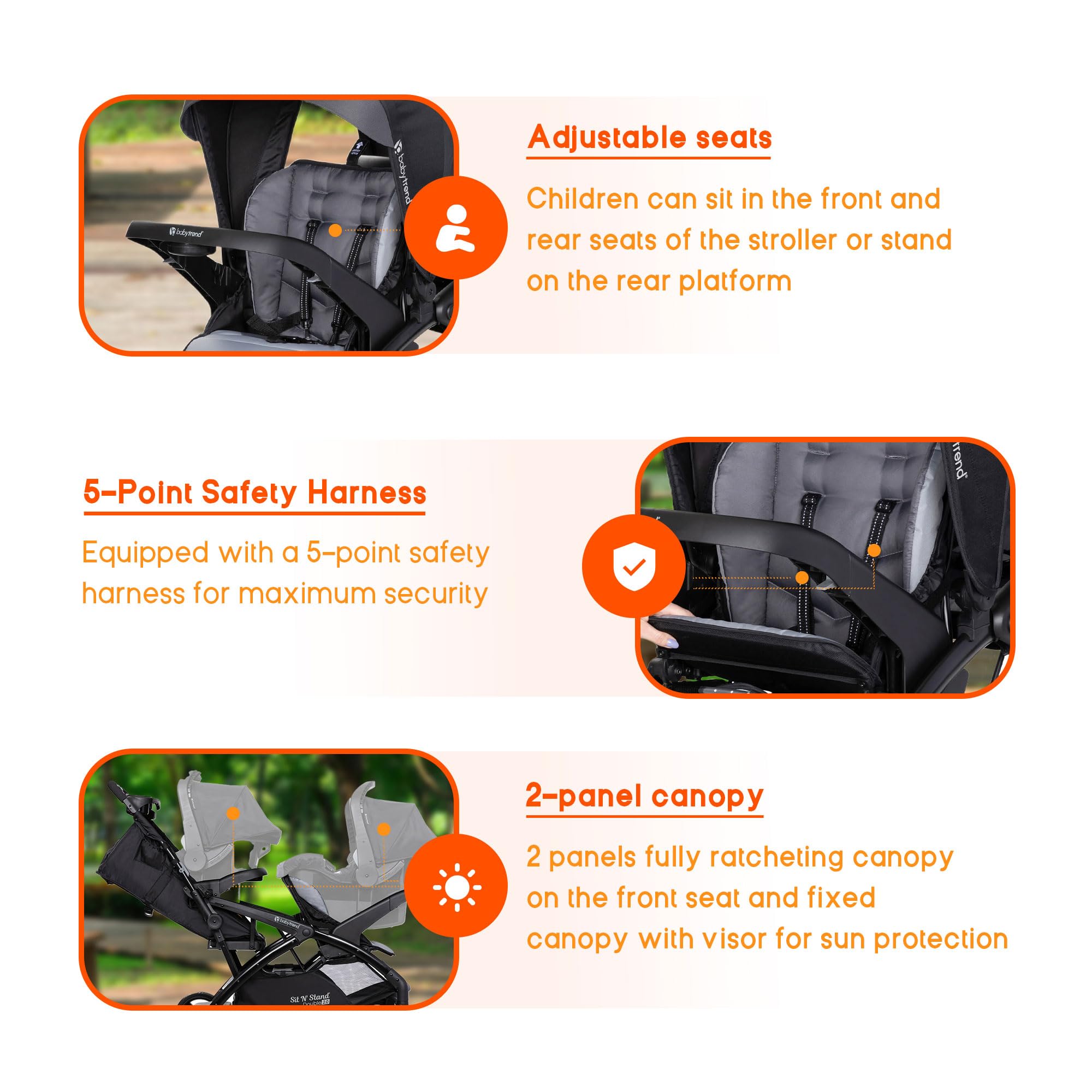 Baby Trend Stroller Harness Compartment