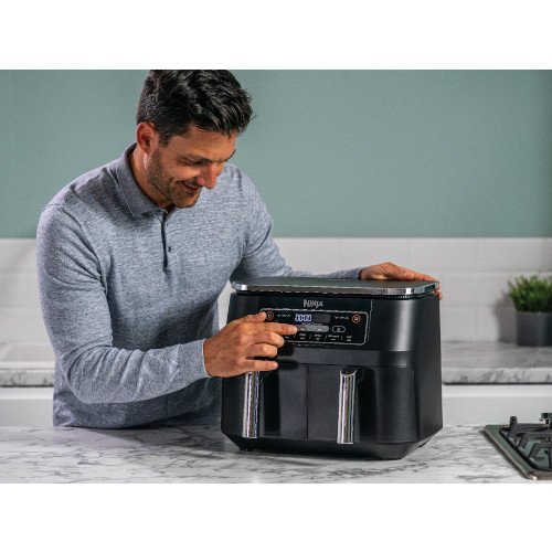 2025 Freidora de Aire Ninja Foodi Dual Zone 7,6L AF300UK – Gris