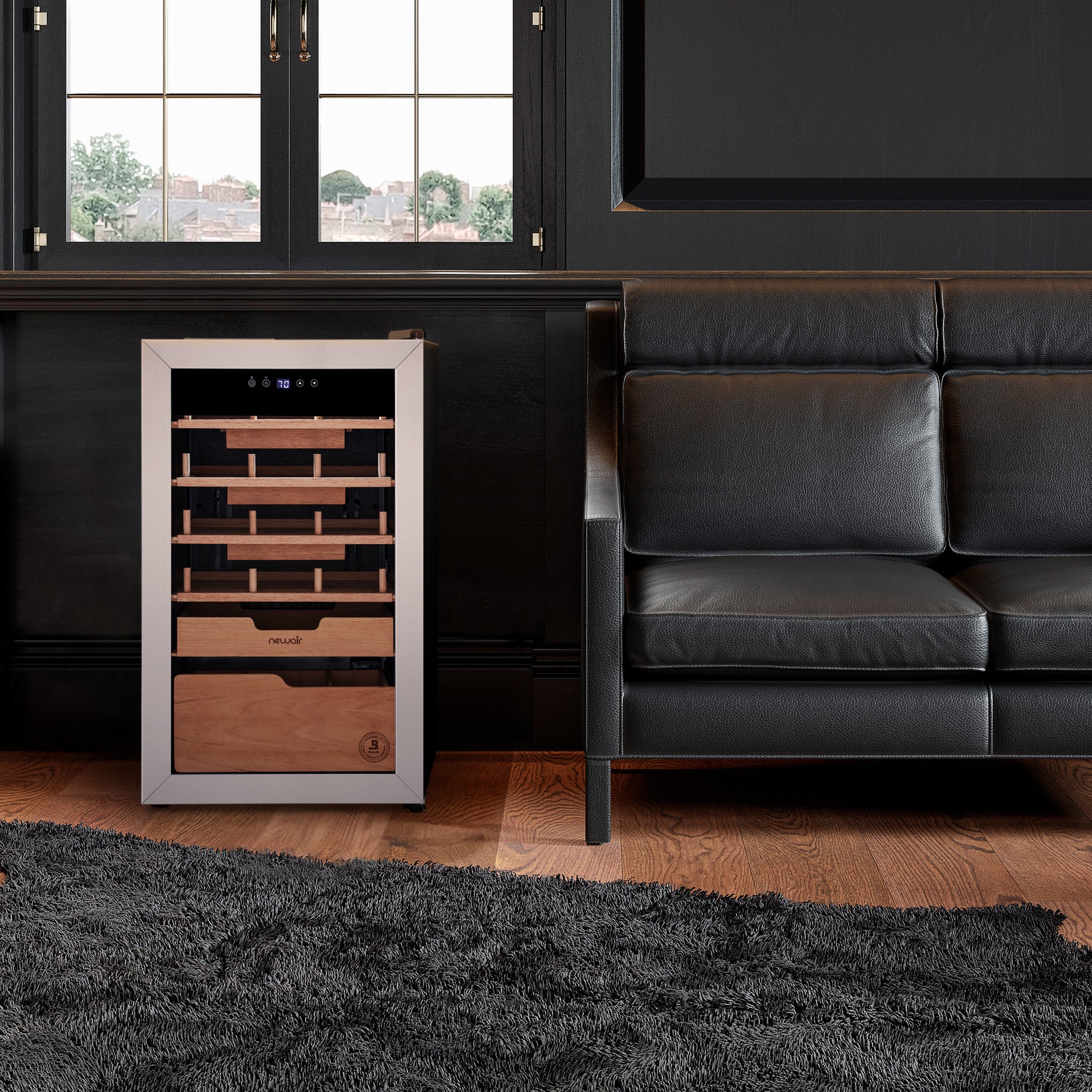 2025 Humidificador eléctrico para puros Newair® x Boveda – Capacidad para 500 puros