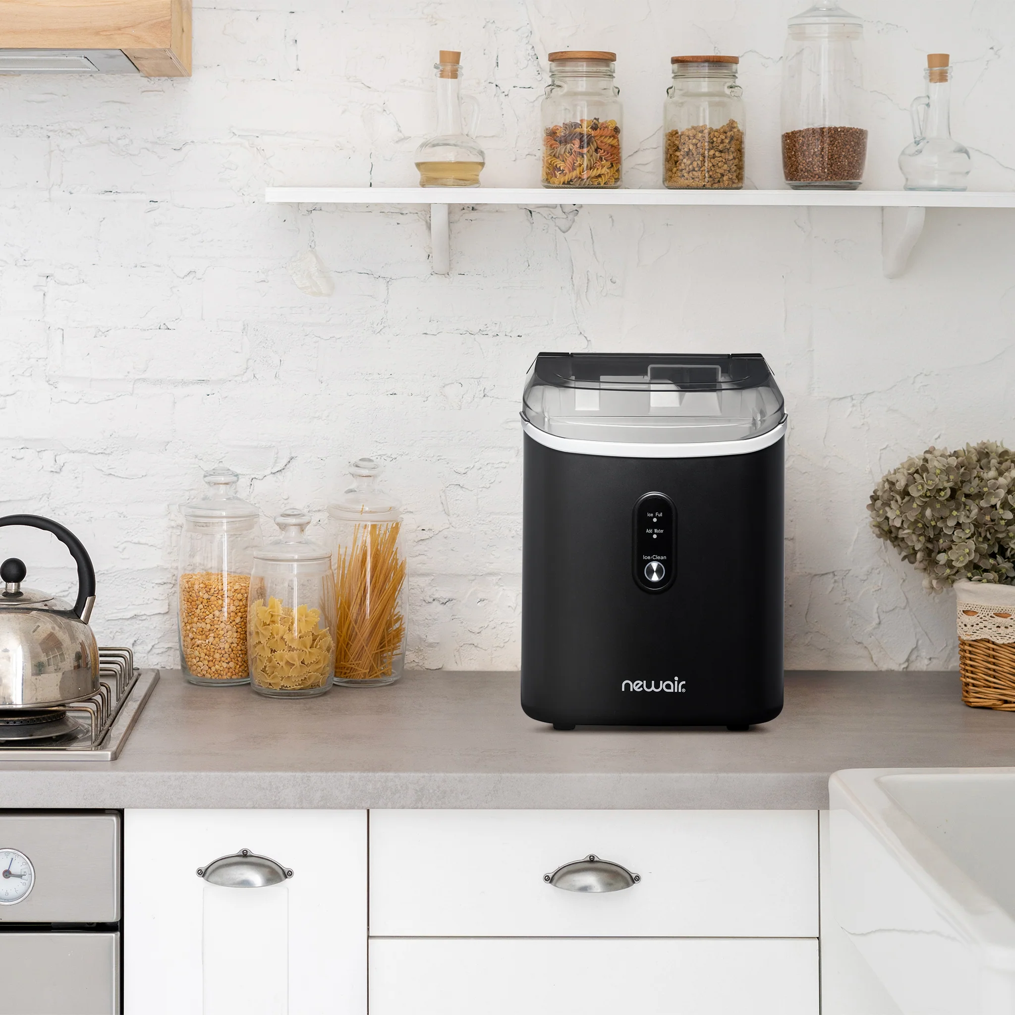 2025 Máquina de Hielo en Trozos de Mostrador Newair® – 33 lb/día