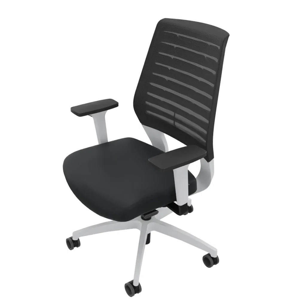 2025 Silla de Oficina Ergonómica Dauphin X-CODE XC 5380 – BLANCA – Respaldo de Color