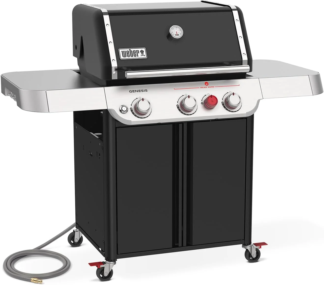 2025 Weber Genesis E-325 a gas propano, color negro