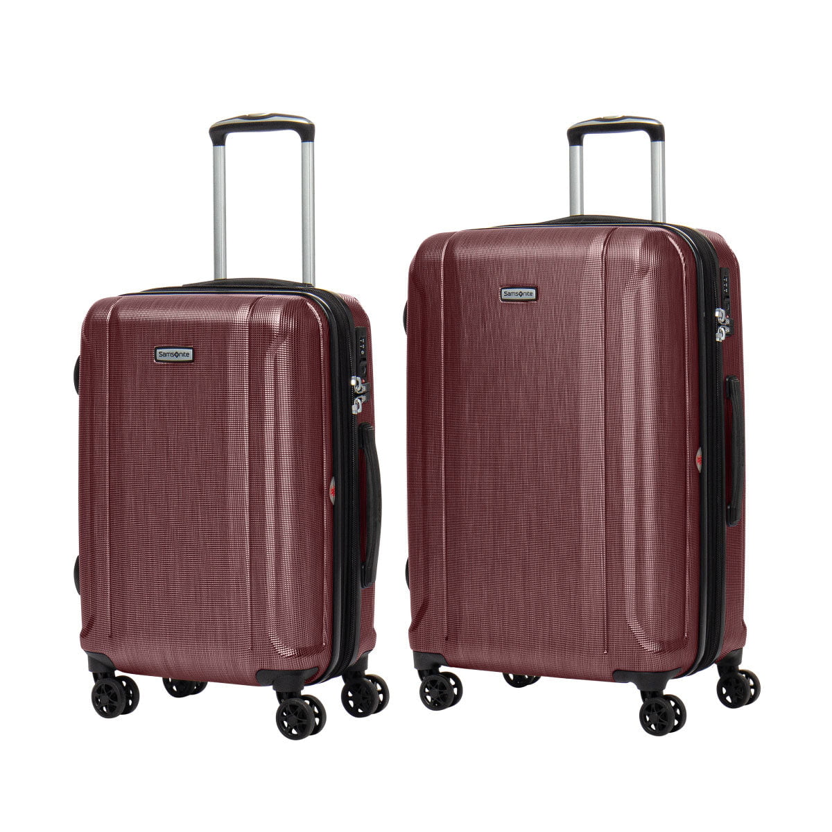2025 Samsonite Omni 3.0 - Juego de maletas expandibles con ruedas de 2 piezas (equipaje de mano y mediano)