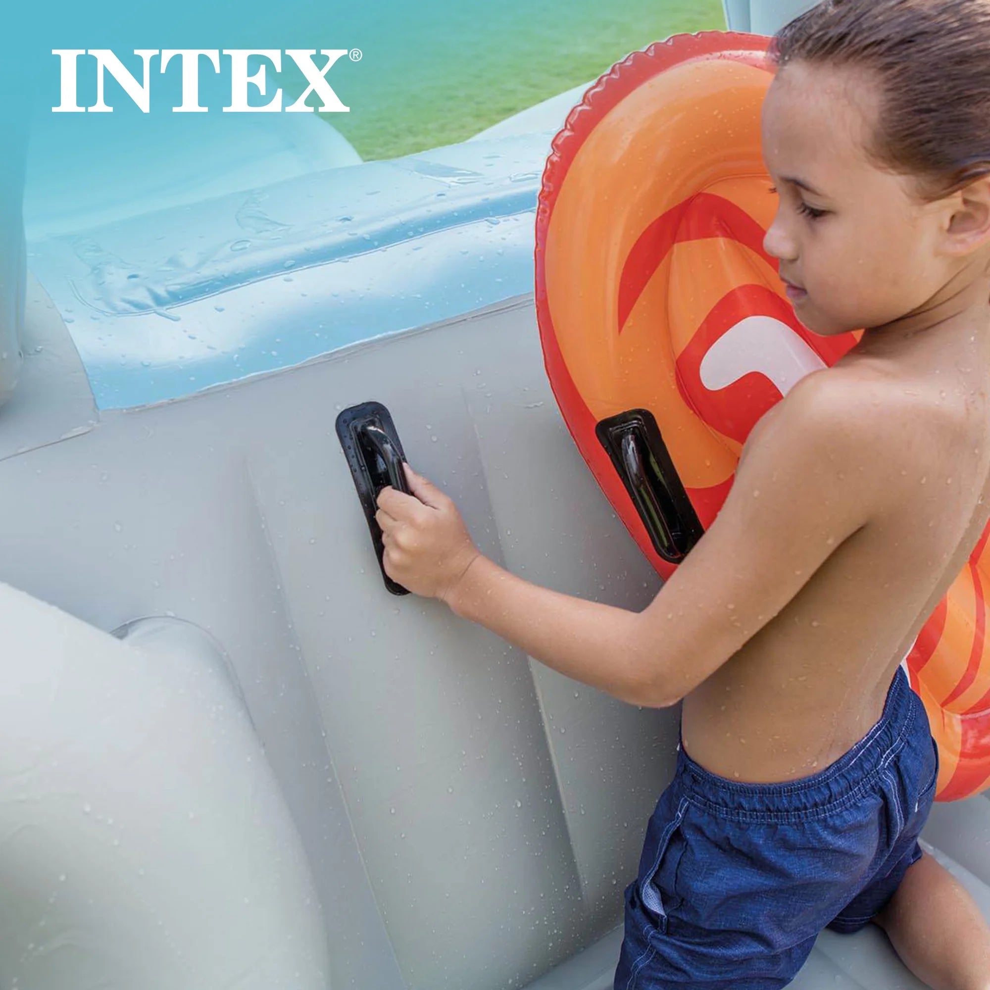 2025 Kit de reparación de 6 parches para tobogán acuático inflable Intex Surf ‘N Slide y Wet Set